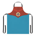Retro Astroganger inspired apron with anime, 80s, and mecha design elements