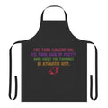 Retro Atlantic City inspired apron with lyrics and imagery, perfect for Bruce Springsteen fans