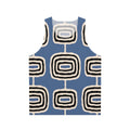 Retro atomic rings mid century modern unisex tank top