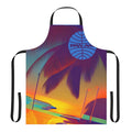 Retro aviation-themed apron with Pan Am logo and vintage airplane design