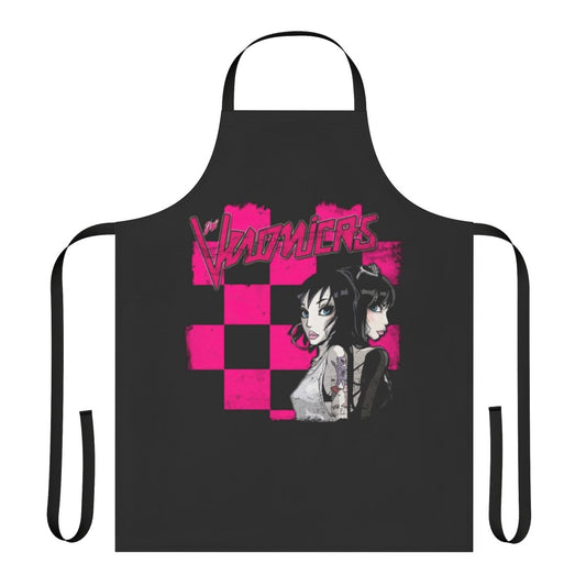 Retro-style apron featuring the words "There's No I in Team"