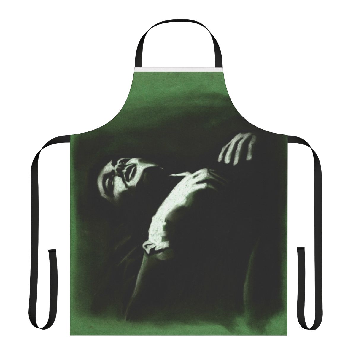 Retro-style apron featuring Morrissey and The Smiths inspired design