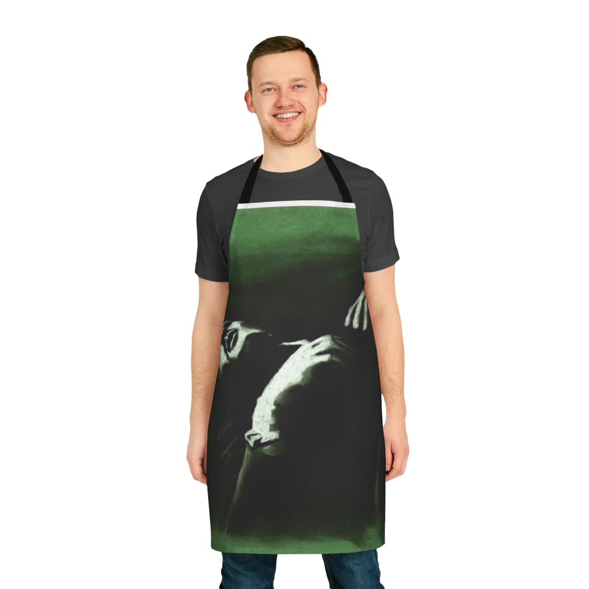 Retro-style apron featuring Morrissey and The Smiths inspired design