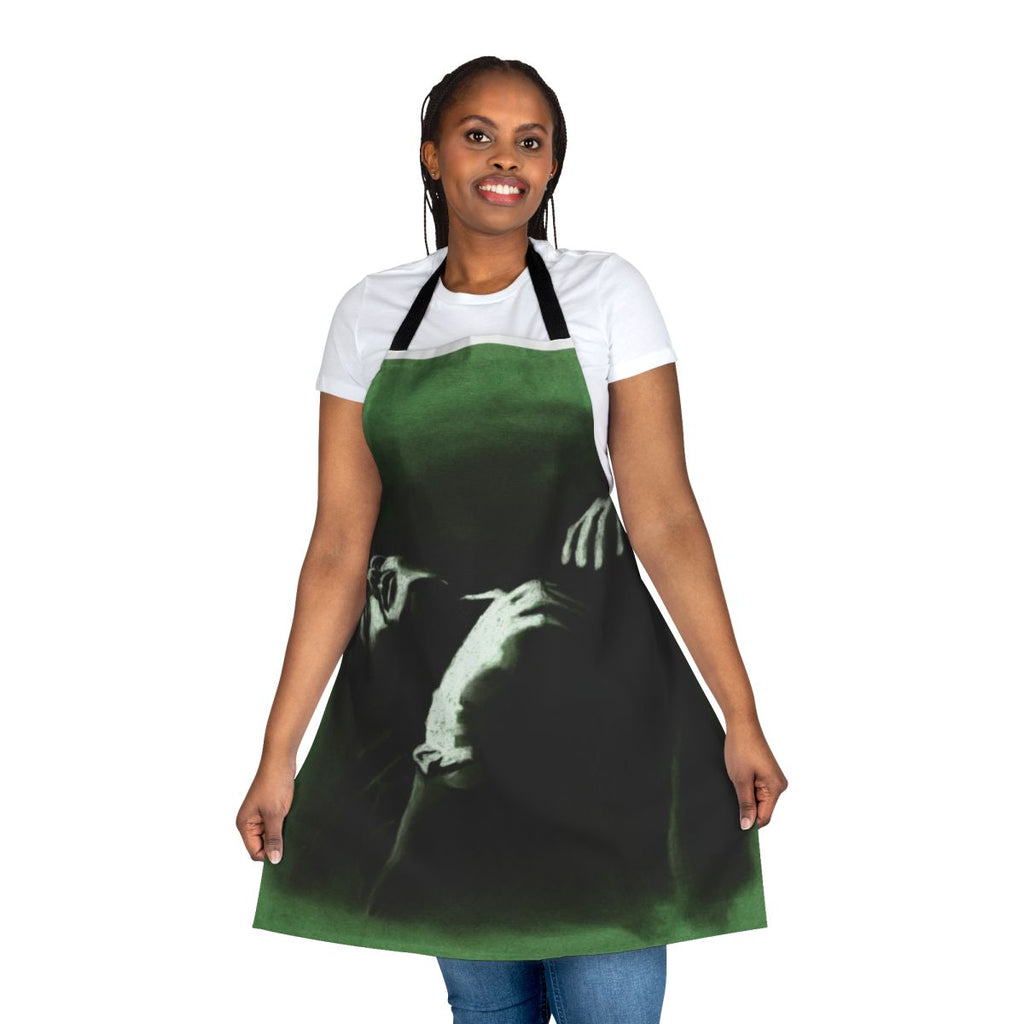 Retro-style apron featuring Morrissey and The Smiths inspired design
