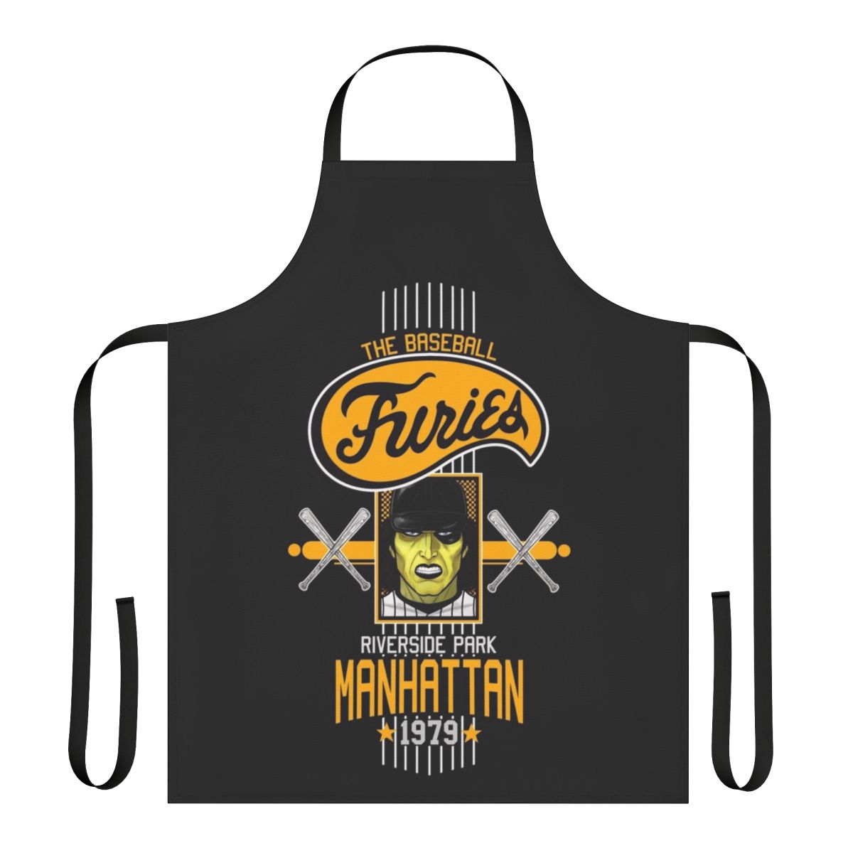 Retro baseball apron inspired by the iconic Baseball Furies gang from the 1979 cult classic film "The Warriors"