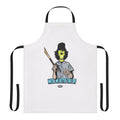Retro-style baseball fury apron featuring a bold graphic design