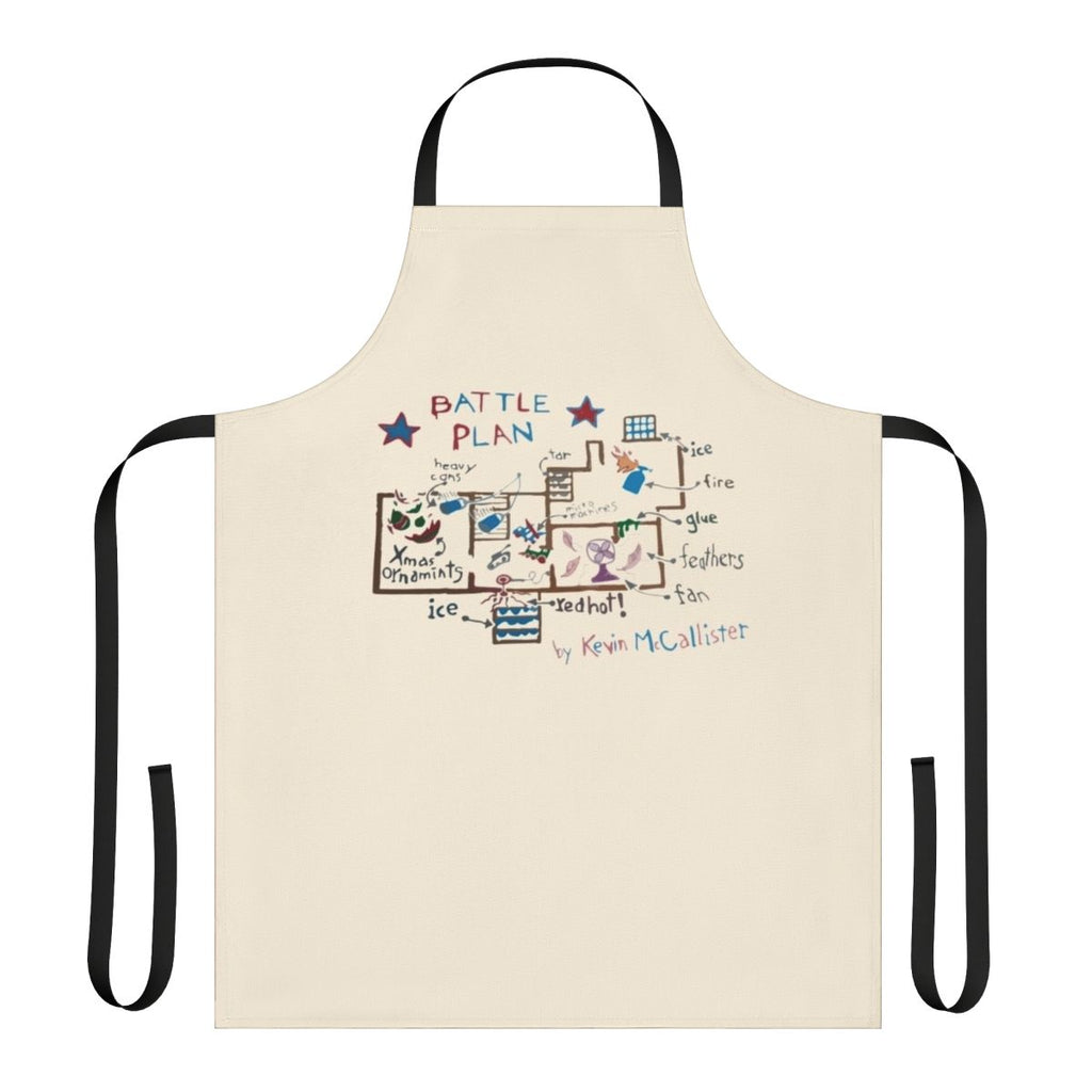 Retro "Battle Plan" Apron inspired by the classic 90s movie Home Alone