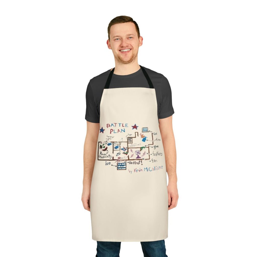 Retro "Battle Plan" Apron inspired by the classic 90s movie Home Alone