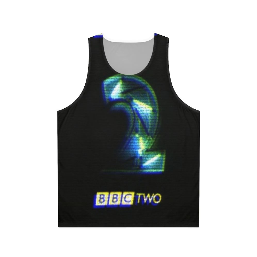 Retro BBC 2 neon unisex tank top
