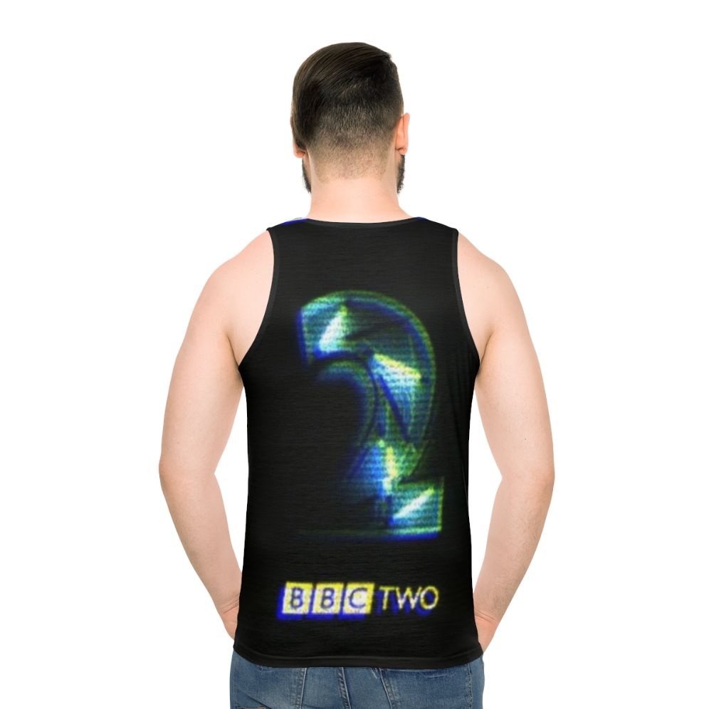 Retro BBC 2 neon unisex tank top