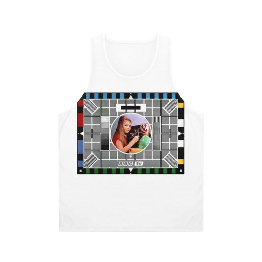 Retro BBC test card graphic unisex tank top