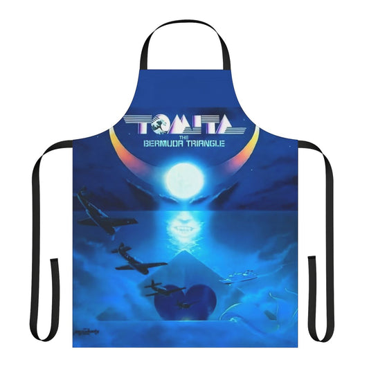 Retro Bermuda Triangle-themed apron from the 1970s