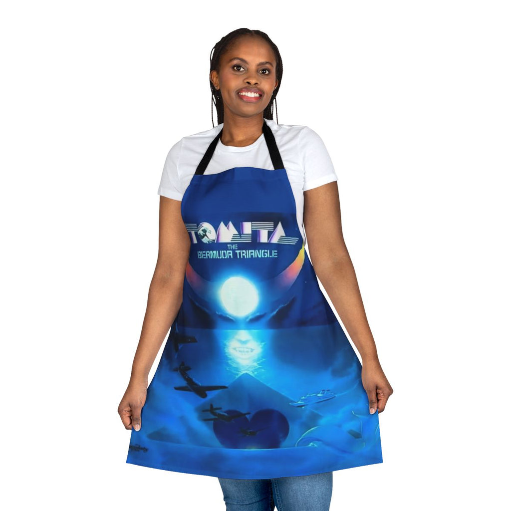 Retro Bermuda Triangle-themed apron from the 1970s