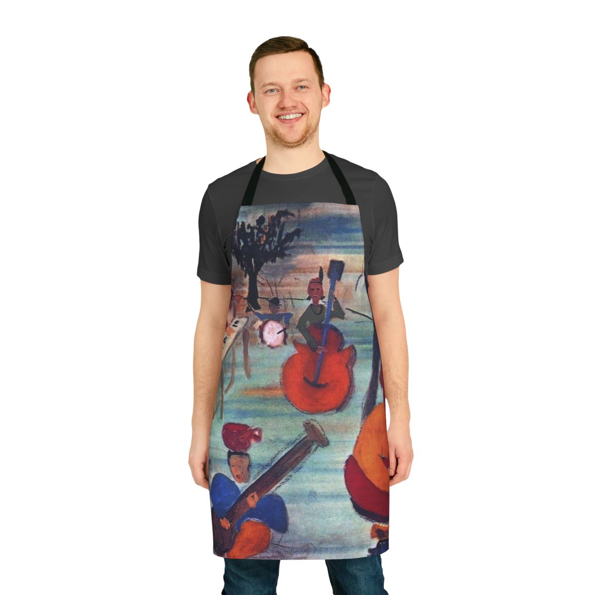 The Band Big Pink Album Cover Inspired Apron