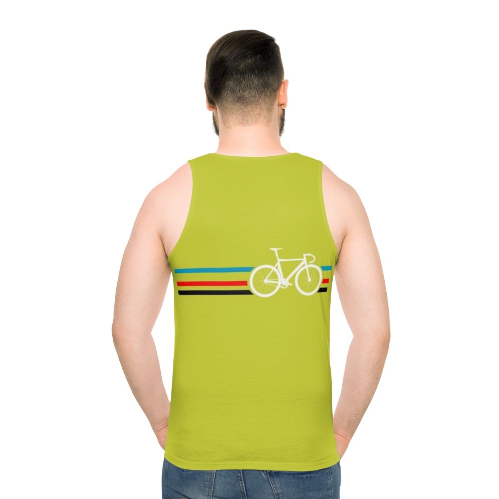 Retro bike stripes velodrome cycling tank top