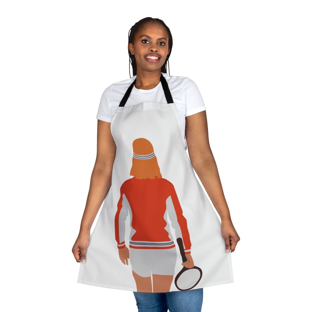 Retro-styled apron featuring the iconic image of tennis legend Bjorn Borg