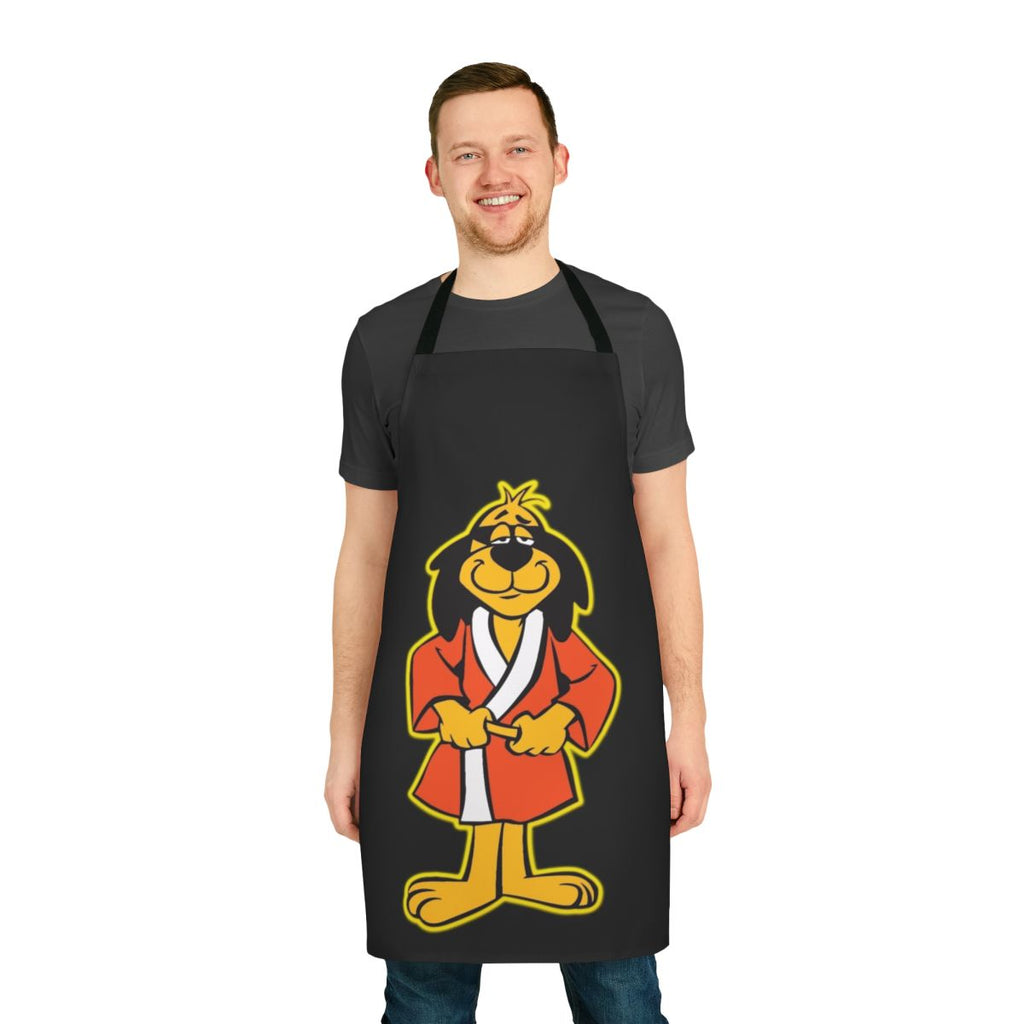 Black apron featuring the classic cartoon character Hong Kong Phooey