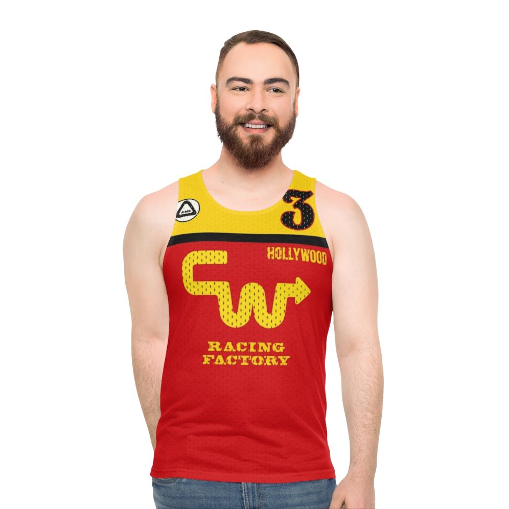 Retro BMX Racing Mike Miranda No. 3 Unisex Tank Top