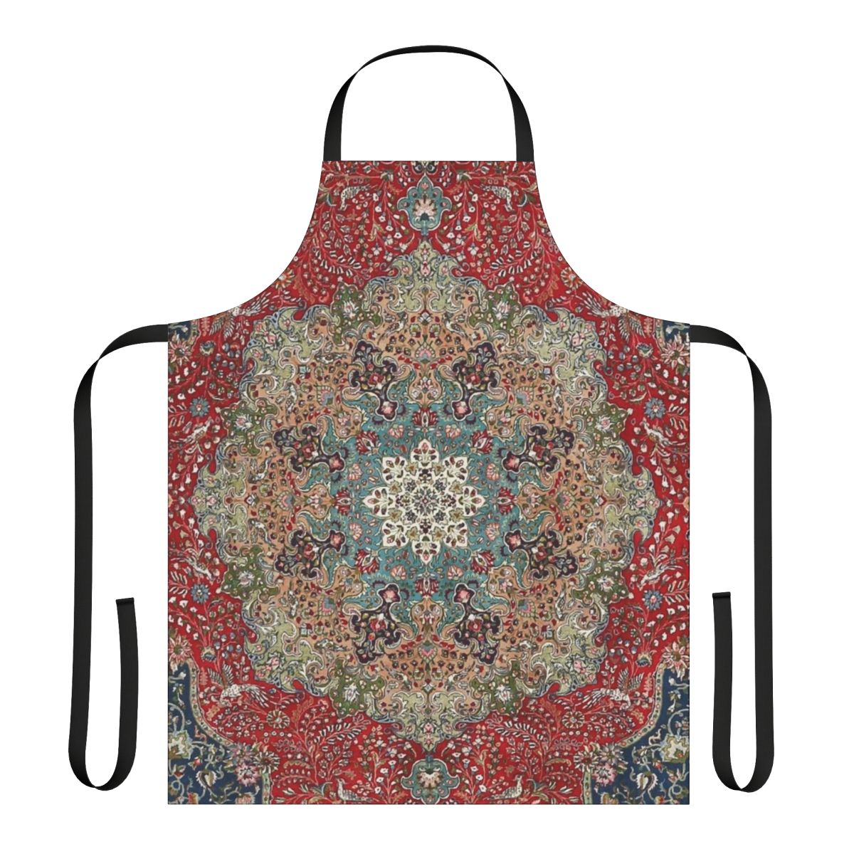 Vintage Persian Carpet Print Apron featuring a classic oriental rug pattern