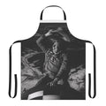 Retro Bomb Rider Atomic Cowboy Apron featuring a nuclear bomb riding cowboy