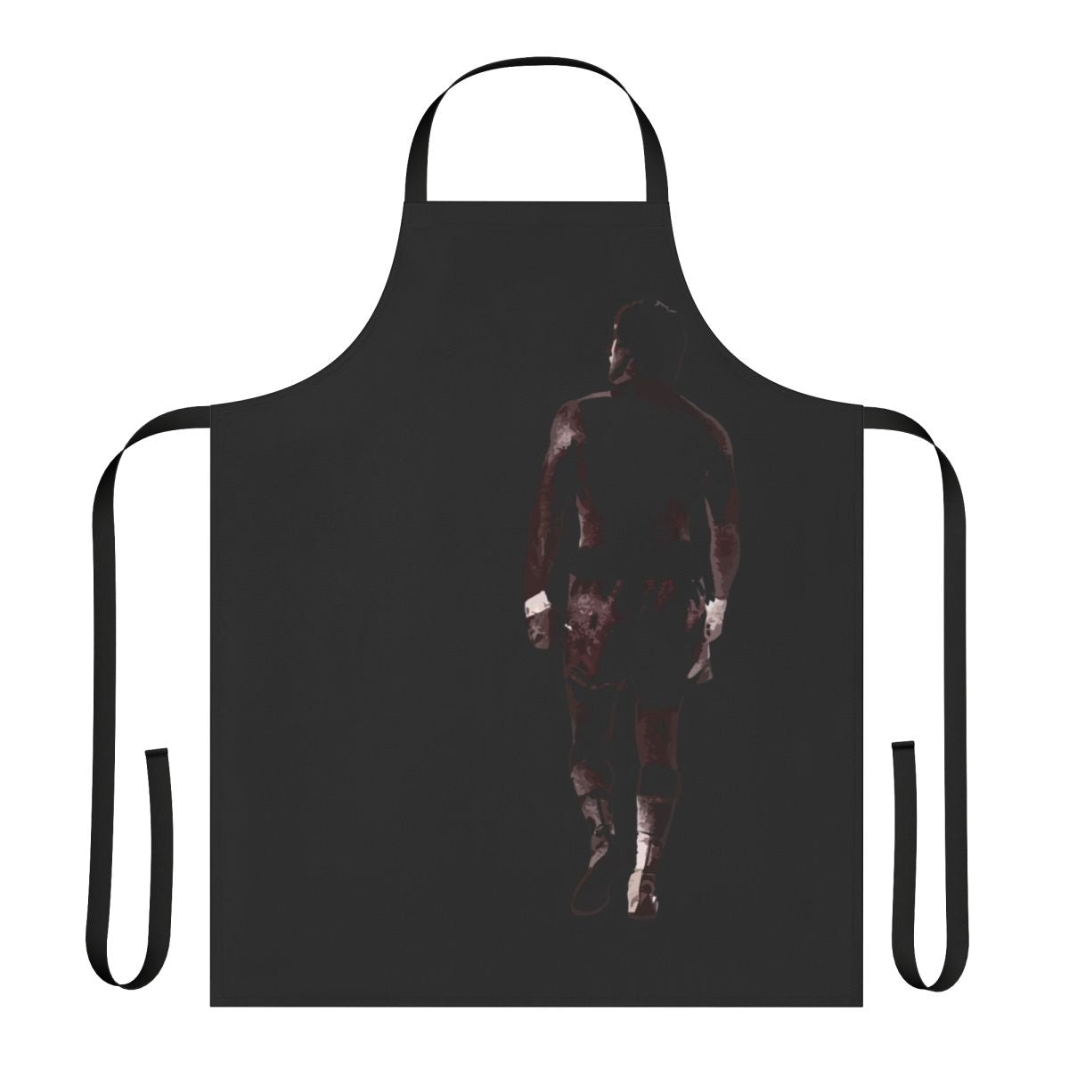 Retro-style boxer motivational apron