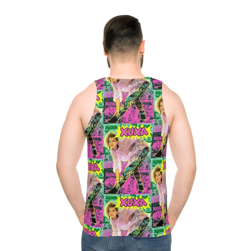 Retro Brazilian pop culture unisex tank top featuring Xuxa