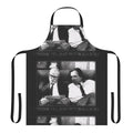 "Retro British comedy-themed apron with 'Bottom Bollocks' design"