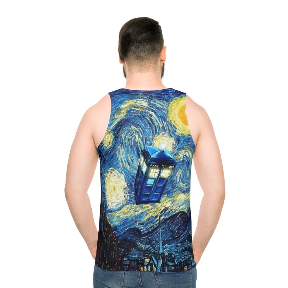 Retro British Phone Box Unisex Tank Top for Doctor Who Fans