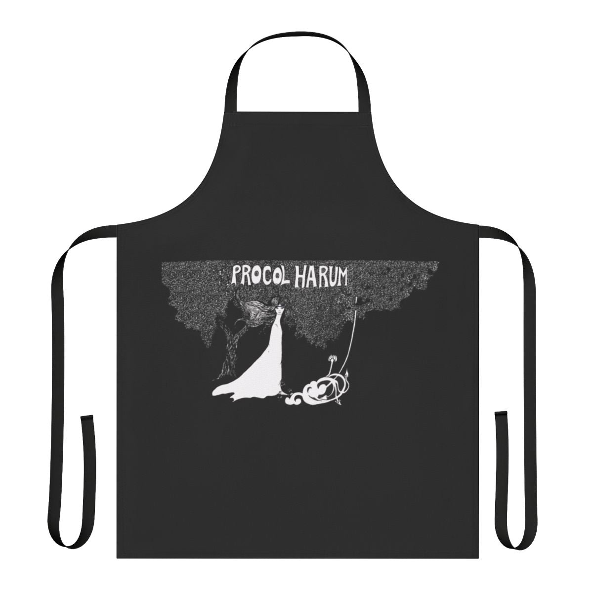 Retro British rock band Procol Harum inspired apron
