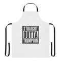 Straight Outta Trumpton retro-style apron featuring a parody of the classic 1960s British TV series