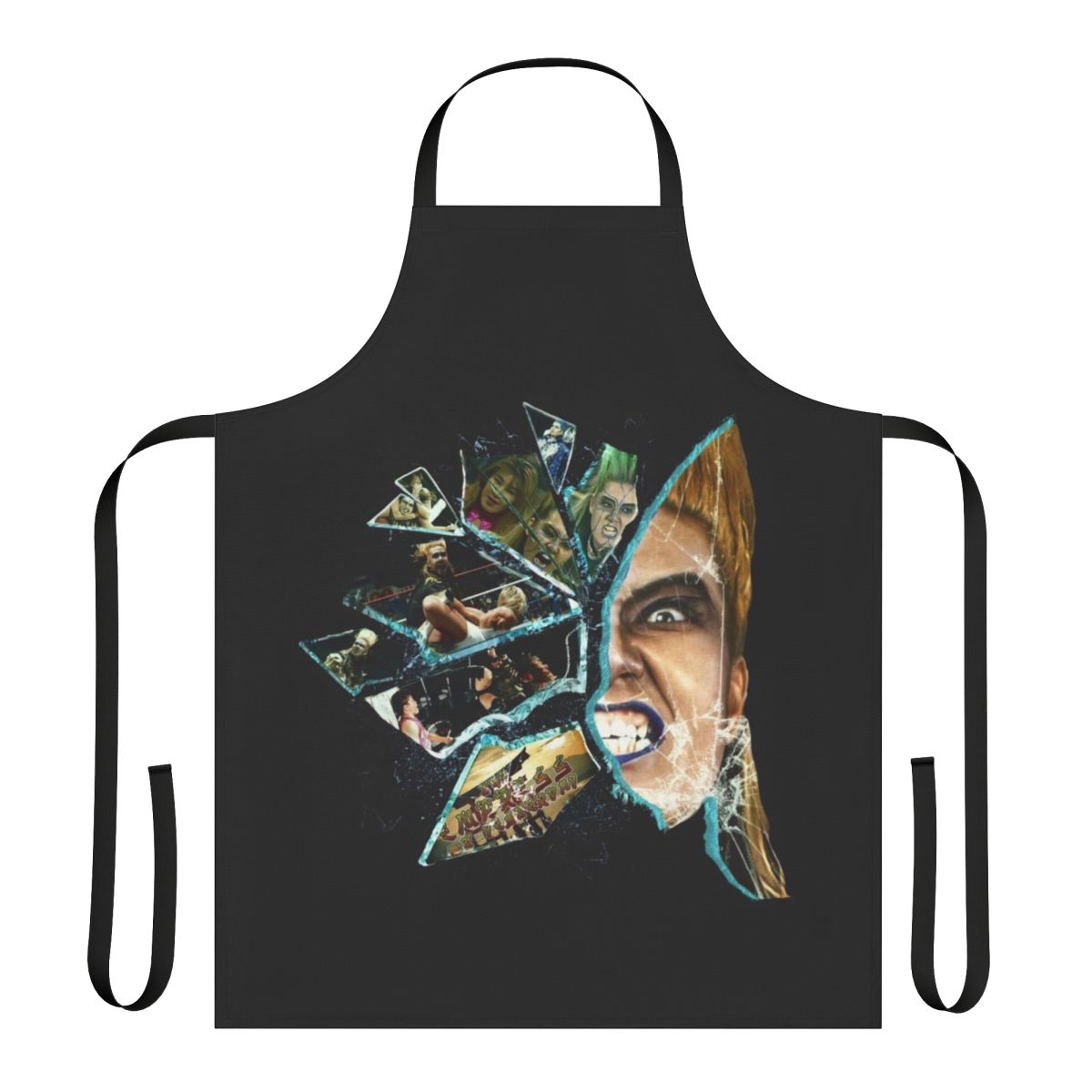 Retro-style apron featuring the image of legendary wrestler Bull Nakano