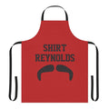 Retro-style apron featuring Burt Reynolds' iconic mustache and likeness