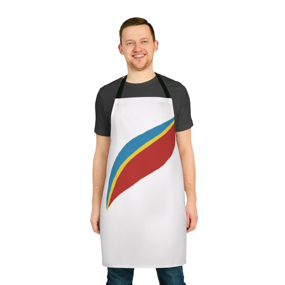 Retro Captain Eo inspired apron featuring Michael Jackson and 1980s aesthetic
