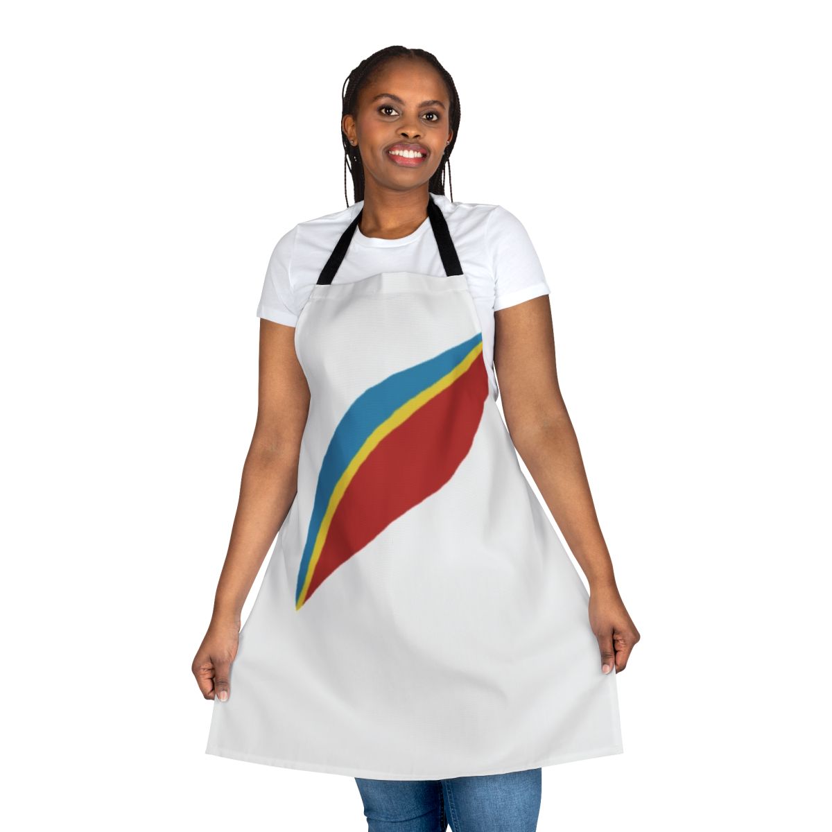 Retro Captain Eo inspired apron featuring Michael Jackson and 1980s aesthetic