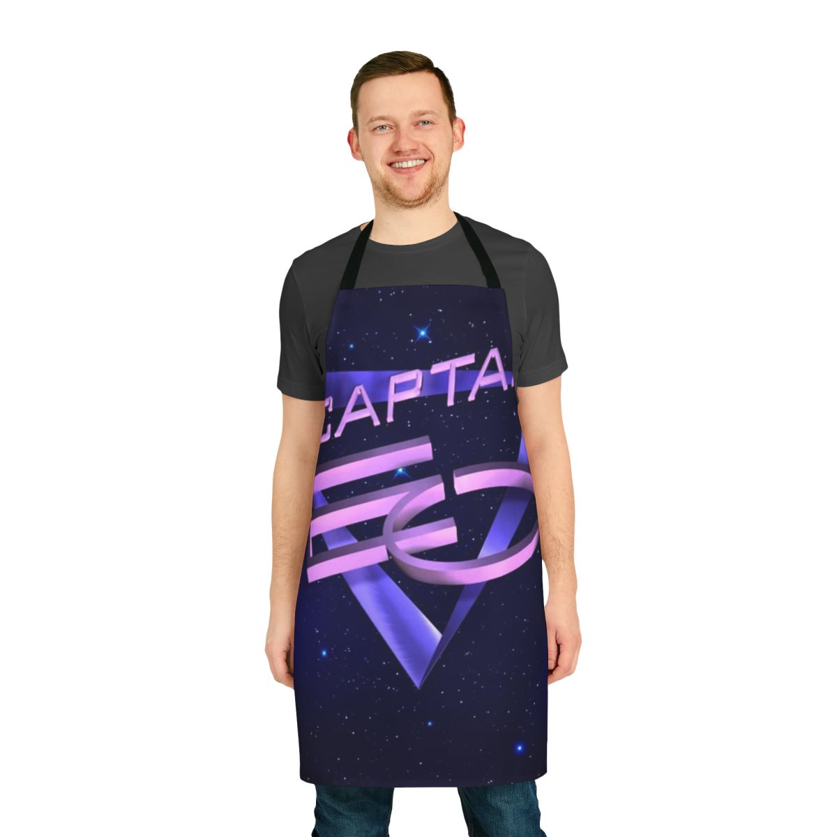 Retro Captain Eo Inspired Apron with Michael Jackson, Disney, and Space Themes
