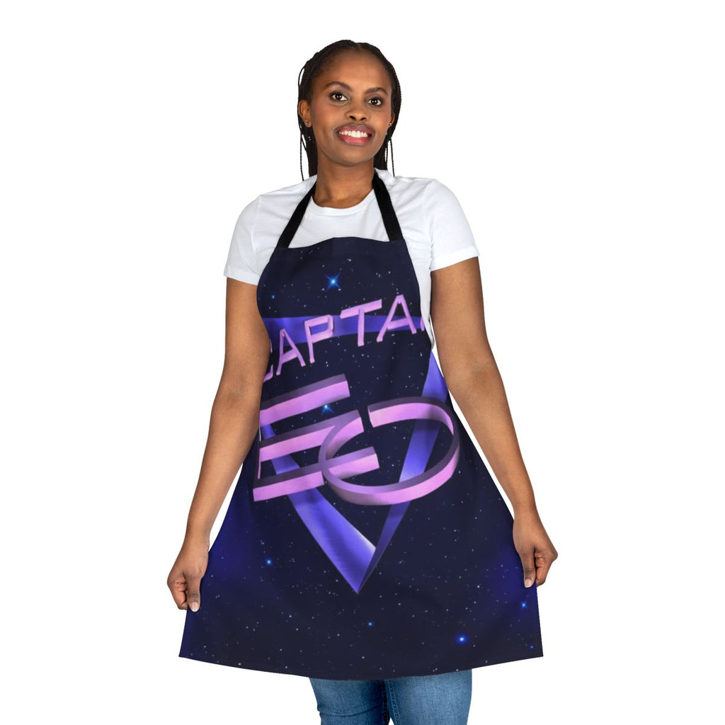 Retro Captain Eo Inspired Apron with Michael Jackson, Disney, and Space Themes
