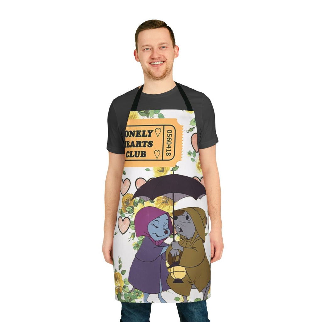 Vintage-inspired apron featuring characters from the Disney animated film The Rescuers