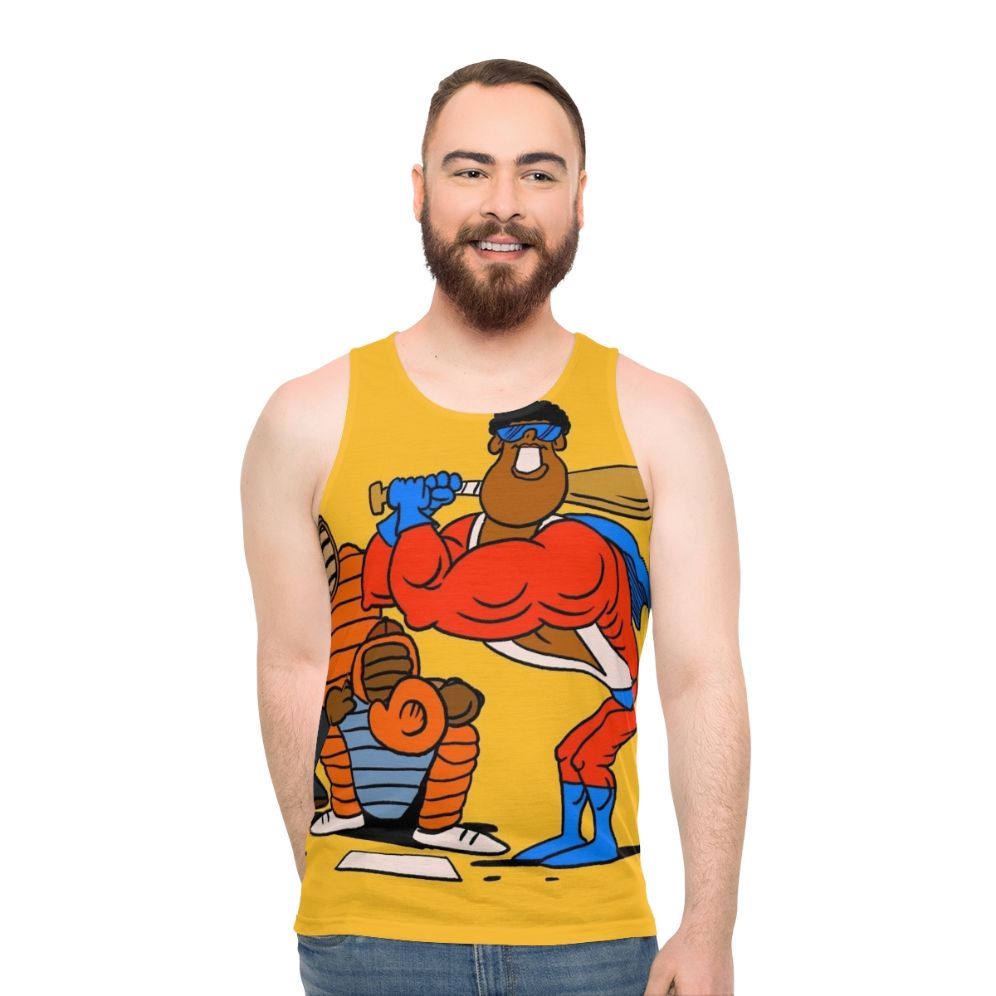 Retro cartoon unisex tank top