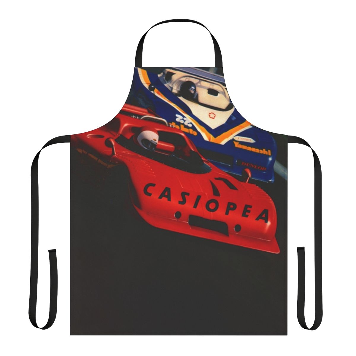 Vintage-style apron featuring the album cover artwork for Casiopea's 1979 jazz funk fusion album