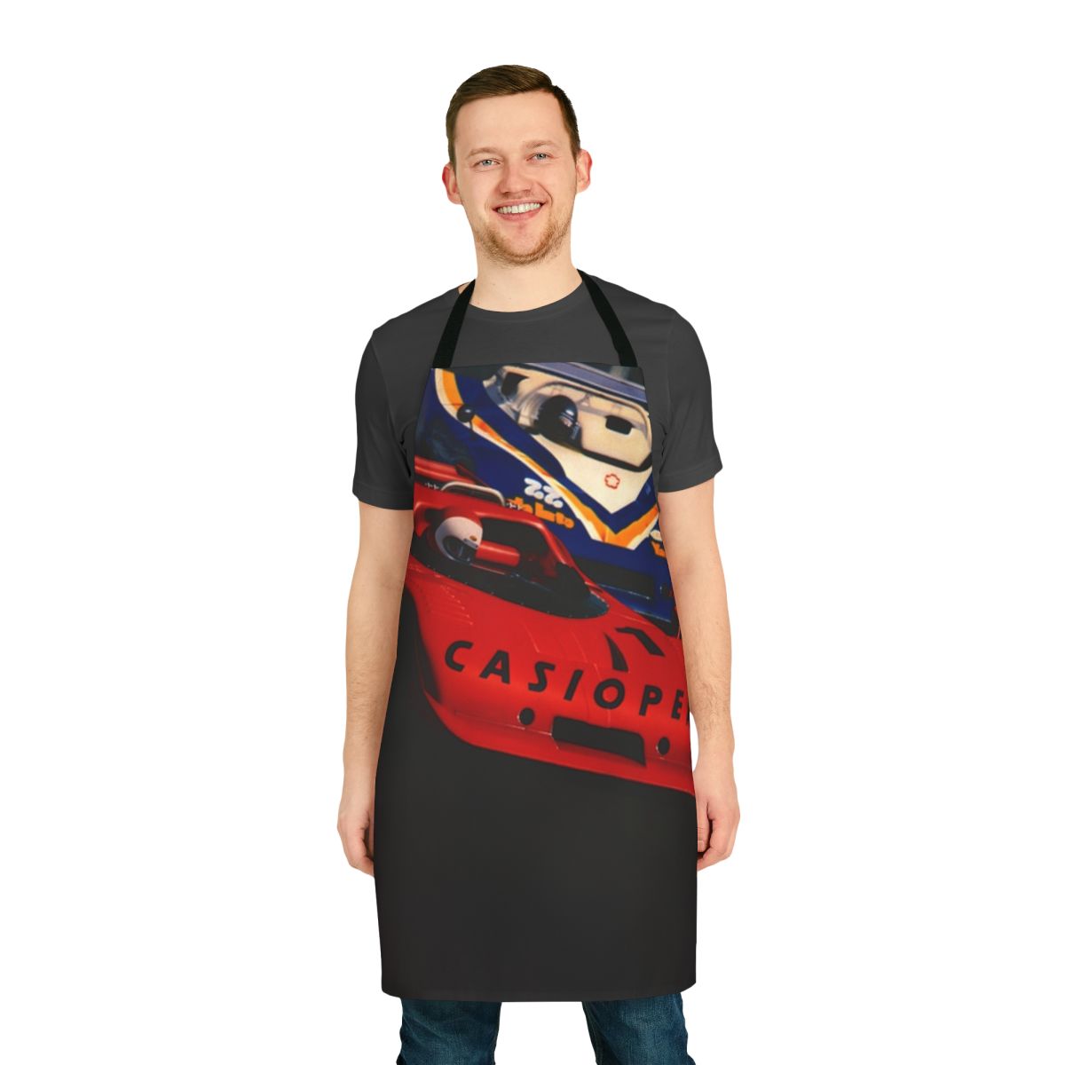 Vintage-style apron featuring the album cover artwork for Casiopea's 1979 jazz funk fusion album