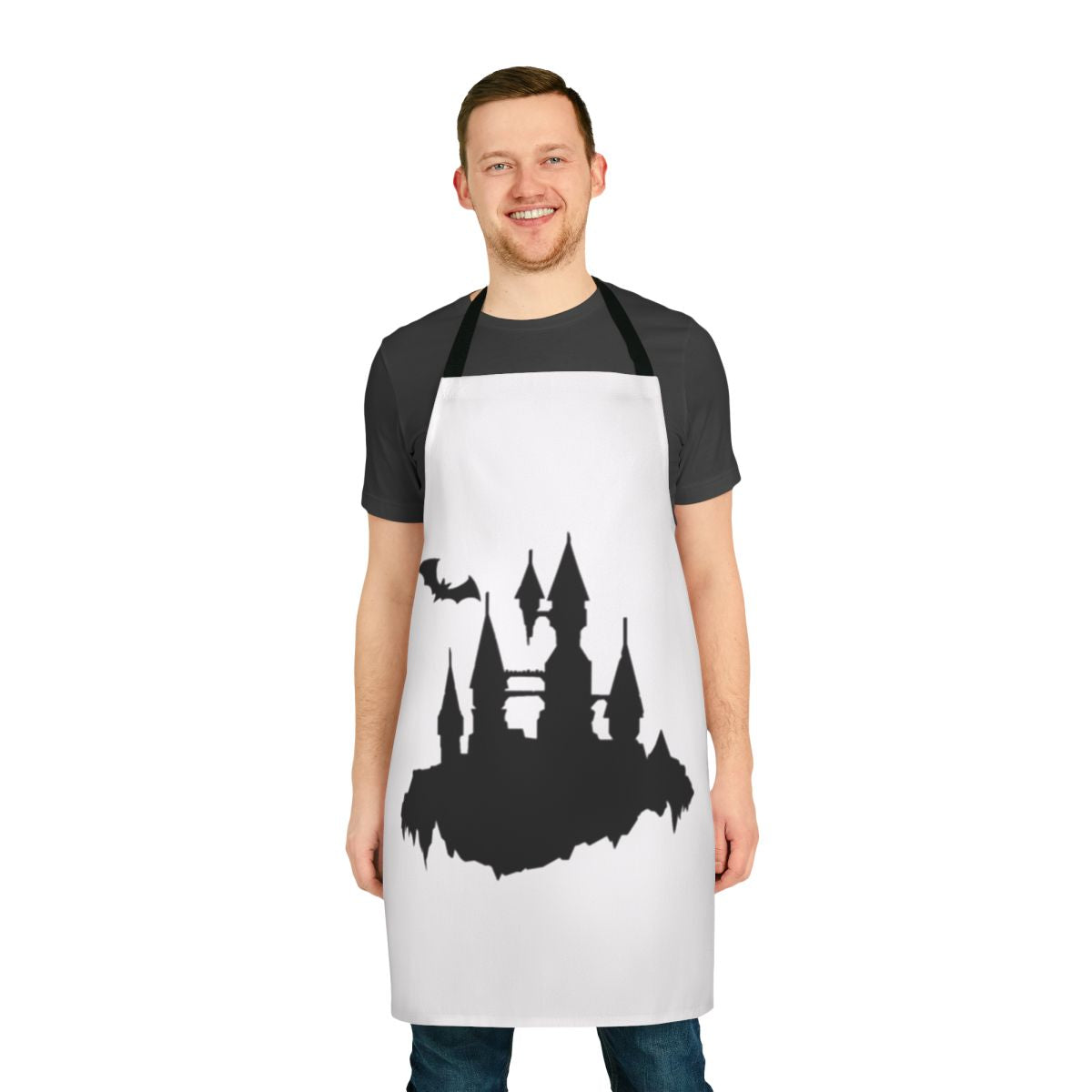 Castlevania-themed apron featuring classic video game art and design