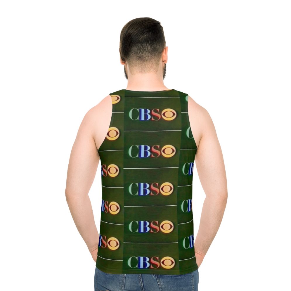 Retro CBS logo unisex tank top