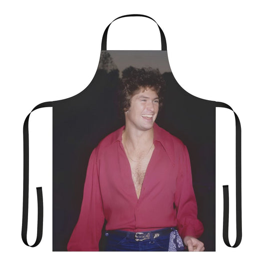 Retro-style apron featuring the iconic image of actor David Hasselhoff