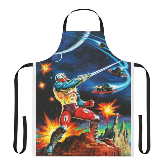 Masters of the Universe inspired apron featuring the iconic He-Man character