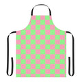 Retro checkered apron in pink and green y2k pattern