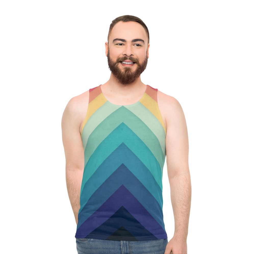 Retro Chevron Unisex Tank Top