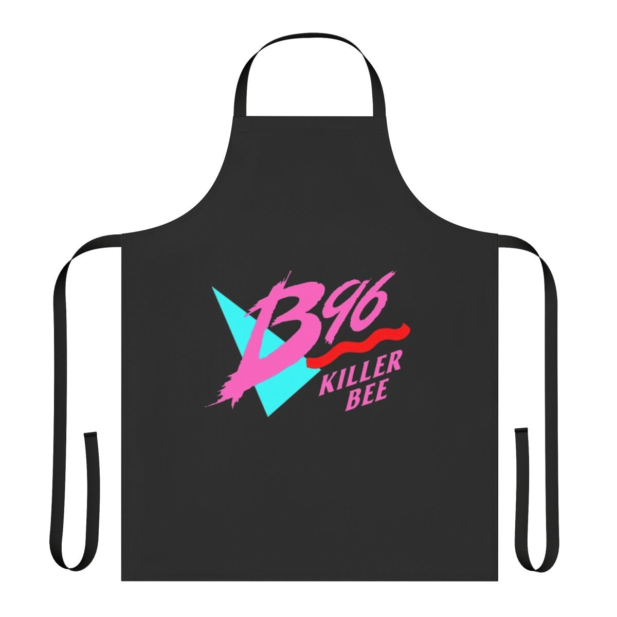 Retro-style apron featuring the iconic Chicago B96 Killer Bee logo and design