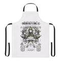 Handmade apron featuring a vintage chocobo design, perfect for Final Fantasy fans and kitchen enthusiasts.