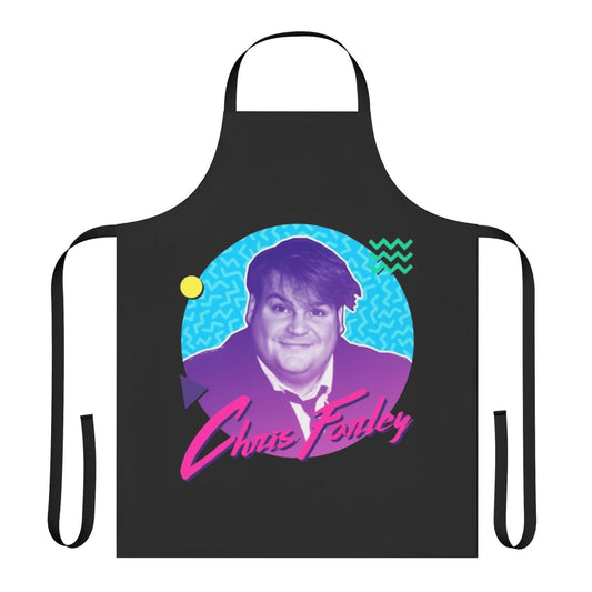 Chris Farley graphic apron with 90s nostalgic design