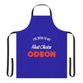 Vintage-style apron featuring the iconic Odeon cinema logo from the 1980s and 1990s
